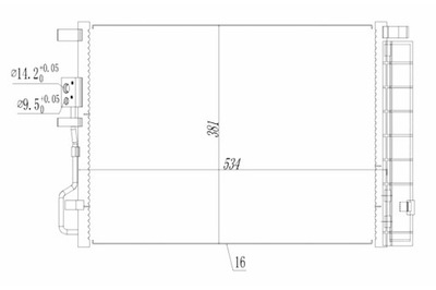 HART CONDENSADOR CONDENSADOR DE ACONDICIONADOR TUCSON 1.6 18-  