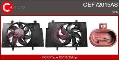 CEF72015AS CASCO VENTILADOR DEL RADIADOR FORD B-MAX  