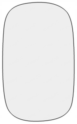 Fiat doblo 01-10 вкладыш стекло зеркало правое левая фото №1