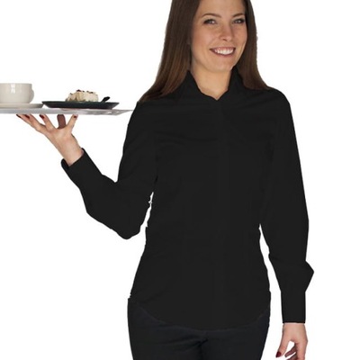 Damska koszula kelnerska czarna długi rękaw roz 36