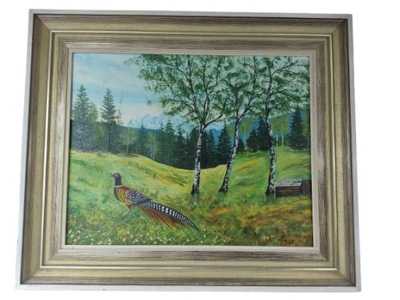 Obraz na płótnie. Bażant.