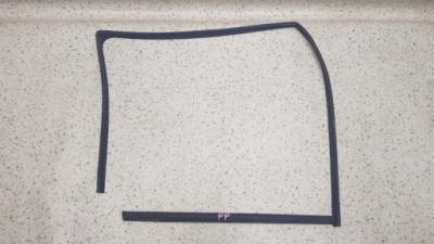 Прокладка скло правий перед kpl mercedes w168 фото №1