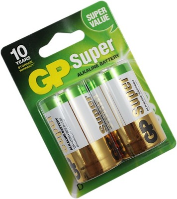 BATERIA ALKAICZNA LR20 GP SUPER ALKALINE 1,5V 2szt