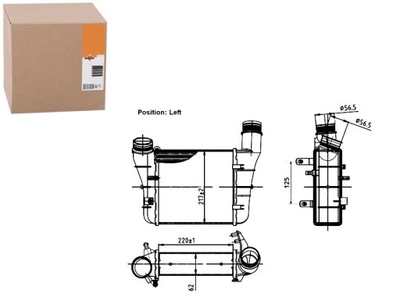 Nrf інтеркулер audi a4 seat exeo фото №1
