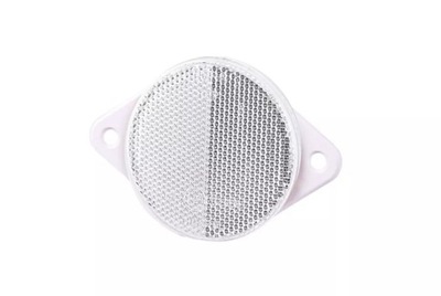 Отражатель круглый белый винтовой с uszami lublin фото №1