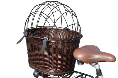 Kosz rowerowy Koszyk z wikliny z kratką bagażnik