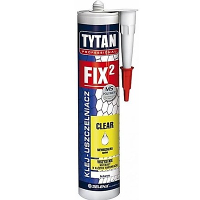 Klej FIX2 elastyczny bezbarwny 290ml Tytan