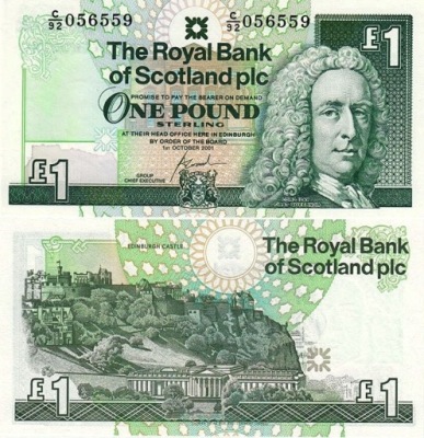 # SZKOCJA - 1 FUNT - 2001 - P-351e - UNC