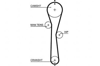 Gates 5577xs ремень распределительного вала фото №1
