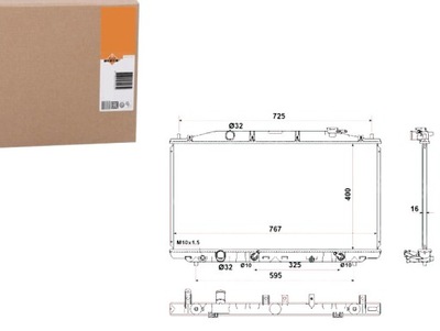 Nrf53971 радіатор honda accord 2,4 08- фото №1
