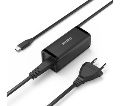 Zasilacz uniwersalny do laptopa Hama 200023 USB-C Mini GaN 65W