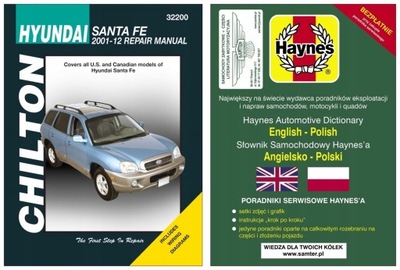 Hyundai Santa Fe (2001-2012) instrukcja napraw Chilton +GRATIS 24h