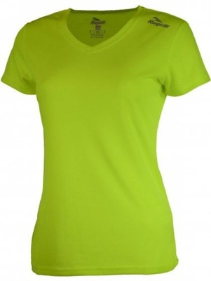Damska koszulka do biegania treningowa sportowa żółta Rogelli Promo XL