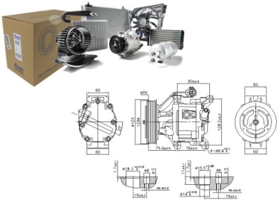 Компрессор кондиционера toyota corolla 1.4d 06.04-1 фото №1