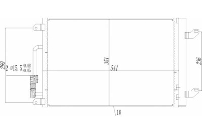Hart конденсатор конденсатор кондиціонера lybra 1.6 16v 99- фото №1
