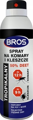 BROS Spray na komary i kleszcze 180 ml 50% DEET