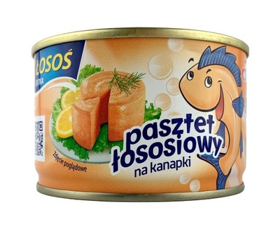 PASZTET ŁOSOSIOWY NA KANAPKI 160g ŁOSOŚ USTKA