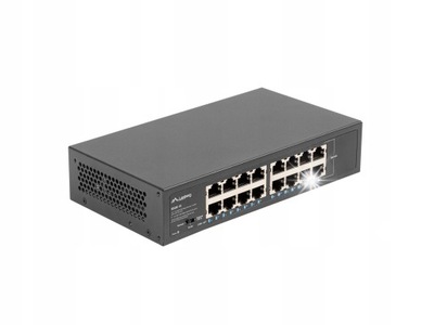 LANBERG RSGE-16 Switch Przełącznik 10 19 RACK 16x RJ45 1Gbps