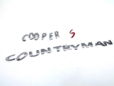 Mini r60 емблема logo cooper s countryman комплект 10-17r фото №1