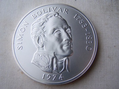 - PANAMA -- 1974 -- 20 Balboa -- SREBRO -- 129,59 g