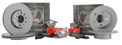 Тормозные диски тормозные колодки zimmermann p+t opel adam 16'' 5 винт фото №1