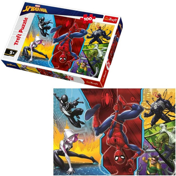 Puzzle Trefl 100 Spiderman do góry nogami