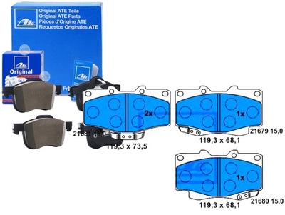 ATE PADS BRAKE TOYOTA HILUX V HILUX VI LAND - milautoparts-fr.ukrlive.com