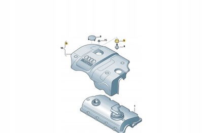 TULEJA GUMOWA OSŁONY SILNIKA AUDI VW 038103638K