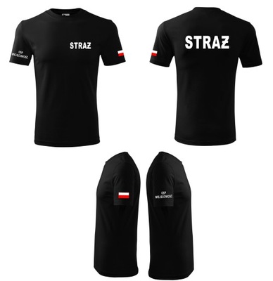 Koszulka STRAŻ Pożarna t-shirt Strażacki OSP 3XL