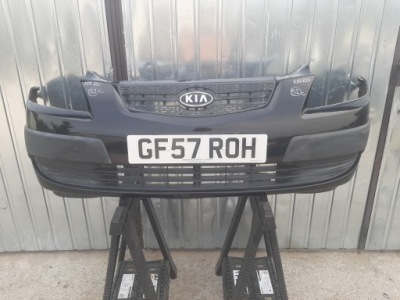 Бампер решётка радиатора перед передний kia rio ii чёрный 2005-2009 przedlift фото №1