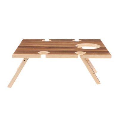 Drewniany stół piknikowy Wielofunkcyjny kompaktowy stół do serów 30 cm x 24 cm