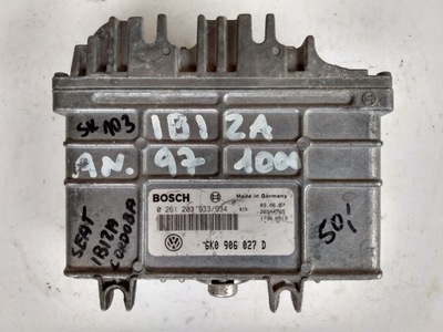 UNIDAD DE CONTROL DEL MOTOR 6K0906027D SEAT IBIZA 1,0  