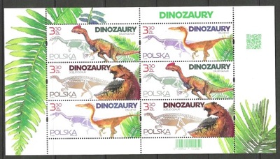 Polska, FI 5109-1, Dinozaury, Arkusik