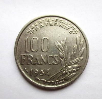 100 Franków 1954 r. Francja