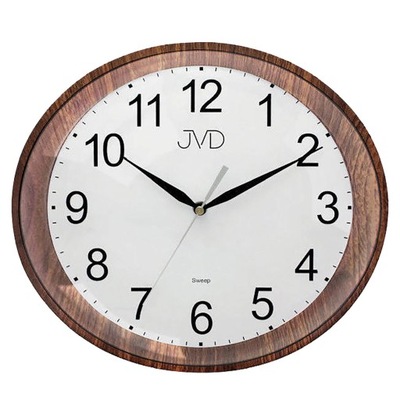 JVD HP664.10 - 30x27cm - Zegar ścienny Ciemny brąz