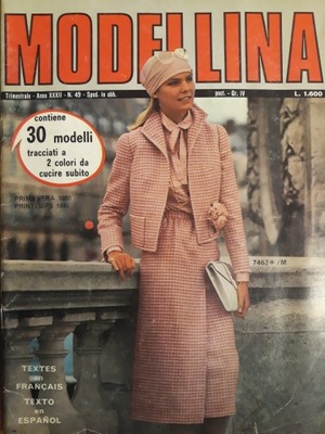 MODELLINA czasopismo moda wykroje 1980r nr 49