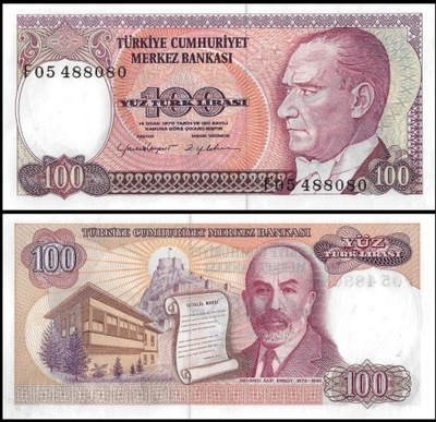 Turcja 100 Lira 1984 P-194 UNC