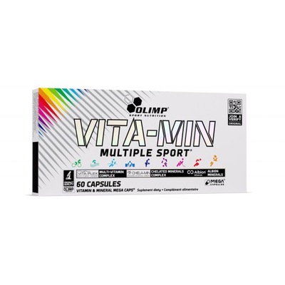 OLIMP VITA-MIN 60kaps MULTIPLE SPORT WITAMINY MAGNEZ MINERAŁY D3 POTAS CYNK