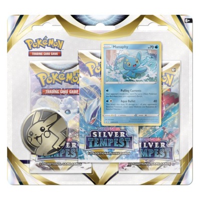 Pokémon TCG: Silver Tempest 3-Pack Blister Manaphy