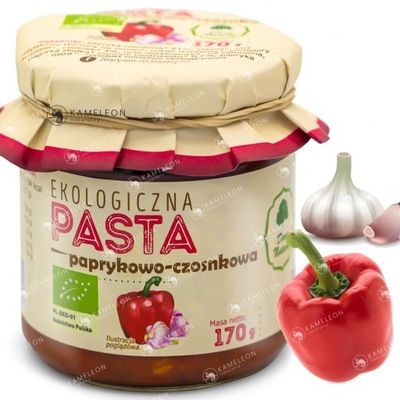 PASTA PAPRYKOWO CZOSNKOWA eko BIO 170g DARY NATURY