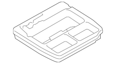 Вкладыш пенополистирол багажника subaru legacy 19- фото №1