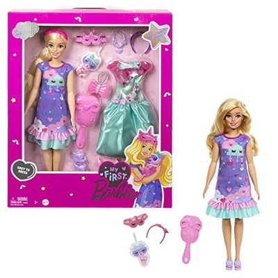 Barbie Doll for Preschoolers, My First Barbie “Malibu” Deluxe Doll, 13,5 In