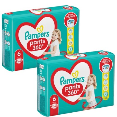 PAMPERS Pieluchomajtki PANTS 6 pieluszki 88 szt