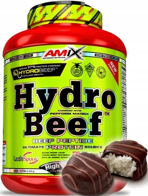 Amix Hydro Beef Białko Wołowe Kokos Czekolada 1kg Protein Białko Wołowe