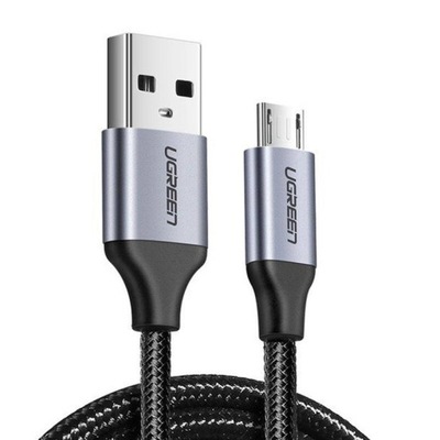 Kabel USB do Micro USB UGREEN US290 QC 3.0 2.4A 1m (czarny)