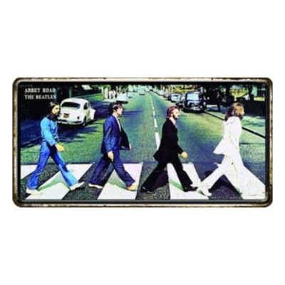 Tablica Ozdobna Blacha The Beatles On Abbey Road