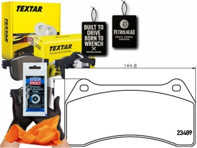 Гальмівні колодки гальмівні jaguar перед s-type 4,2 02-09 tex #petrolhead pro+ kit3 фото №1