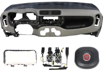 Панель приладів консоль подушка безпеки ремені fiat panda фото №1