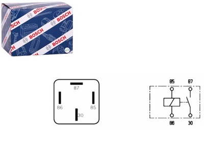 РЕЛЕ УНИВЕРСАЛЬНИЙ 24V 40A LICZBA POŁĄCZEŃ 4 ZWIERNY BOSCH