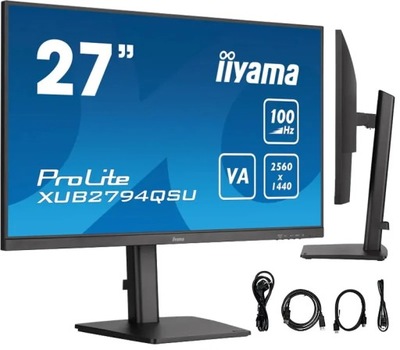 Monitor iiyama ProLite XUB2794QSU-B6 27" VA LED WQHD 100Hz 1ms /HDMI Displa
